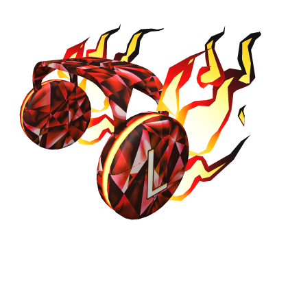 Red Infernal Headphones Roblox item