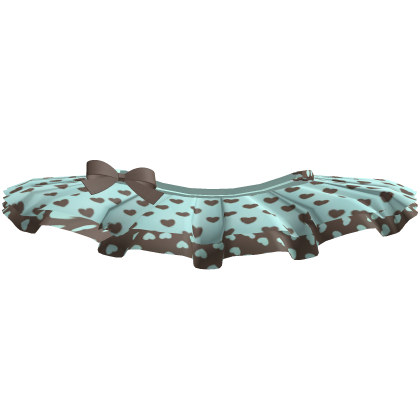 ♡ mint chocolate hearts tutu skirt kawaii cute moe Roblox item