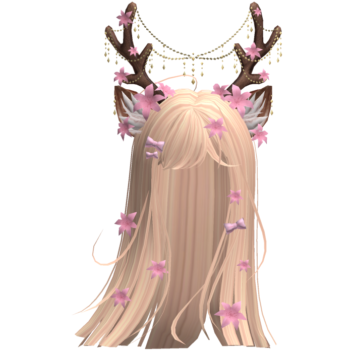 Ethereal Christmas Fairy Fawn Hair w/ Antlers
