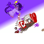 *-black purple-*