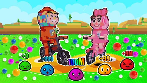 Eat Blobs to evolve Brainrot