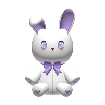 purple jirai kei pastel goth cute bunny back plush | Roblox Item ...