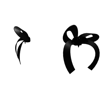 Black Bat Hair Bow Roblox item