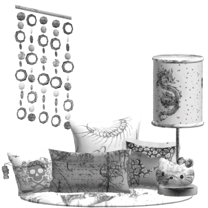 Yabujin Evade Lamp Y2K Room Decor 2000s Background | Roblox Item