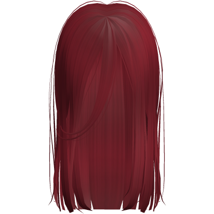 Long Messy Goth Horror Hair In Red