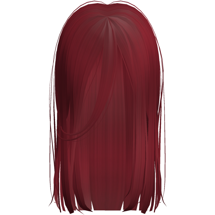 Long Messy Goth Horror Hair In Red