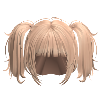 Y2k Blonde Fluffy Pigtails Hair  Roblox item