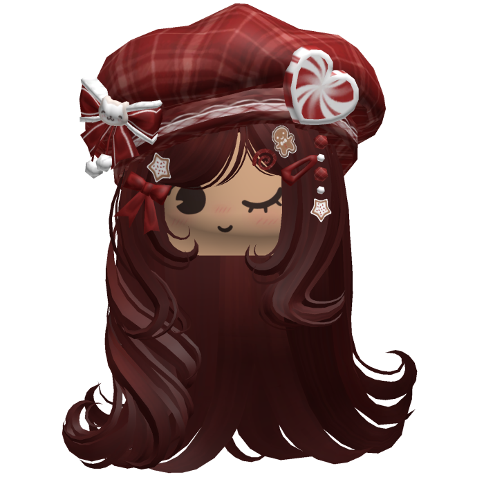 ♡ Christmas Fluffy Beret Combo (Red)