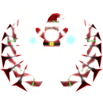 🌟 Glowing + Animated  Christmas Santa Claus Horns