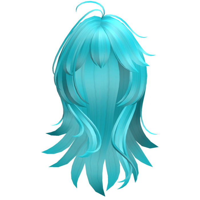 Anime Long Layered Hair w/ Wispy Bangs (Ocean)