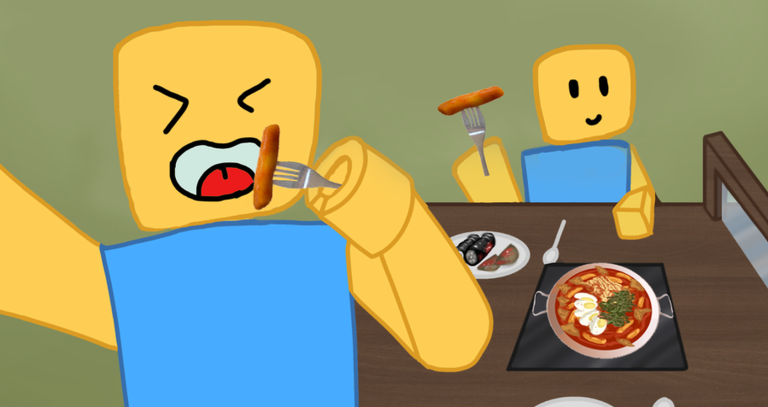 [버그수정]한끼 떡볶이  게임 플레이 스크린샷 3 | 로블독