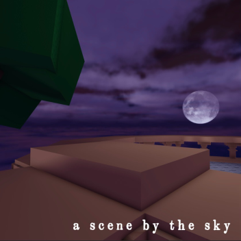a scene by the sky