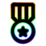 Cartoony Rainbow Badge