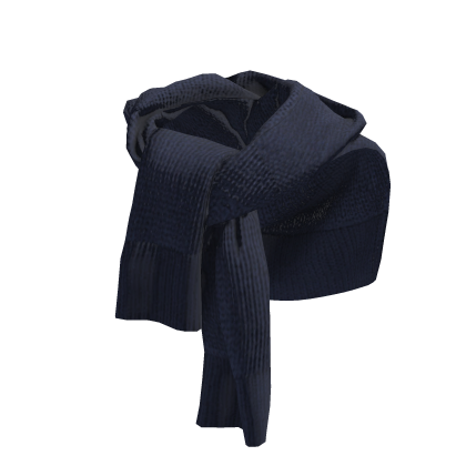 Preppy Tied Knit Shoulder Sweater Navy Blue