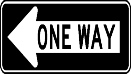 One Way Left Sign Roblox decal