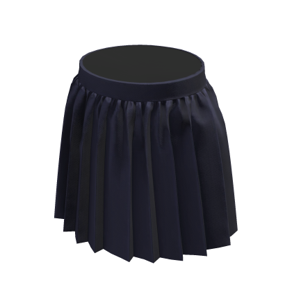 Navy Blue Pleated Skirt thumbnail