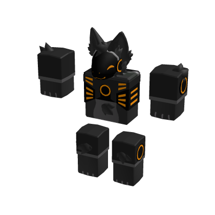 Orange Furry Protogen Mini Me