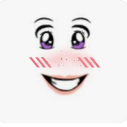 cute blush face Roblox decal