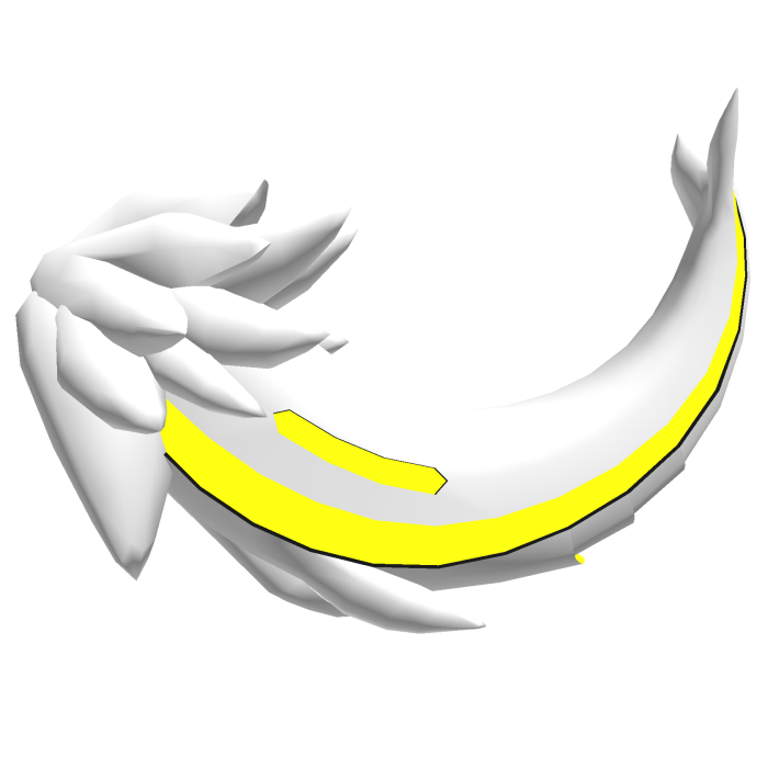 Protogen Tail Yellow [ Shiny - White ]