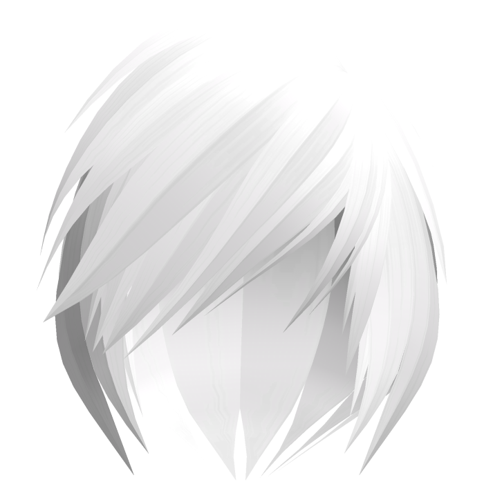 emo scene vkei white short moe hair