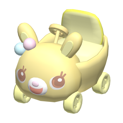 ୨୧ : pastel orange mezzo kawaii bunny car Roblox item