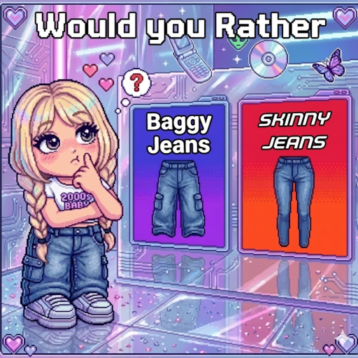 Would You Rather: Y2K ASMR Fashion Tower