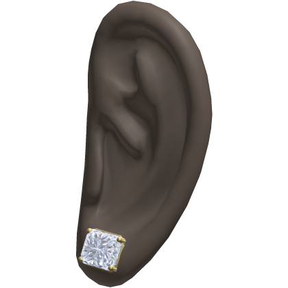 Diamond Stud Earrings Ears