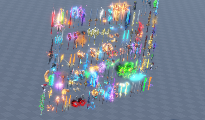 100+ Mythic Fantasy Weapons Pack preview 1