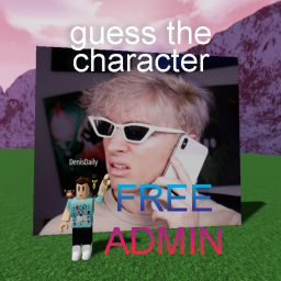guess the charactor and get free admin