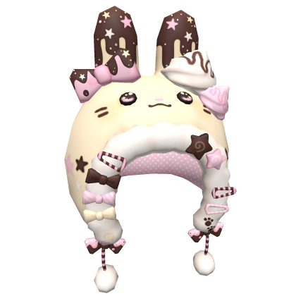 ♡ kawaii pastel dessert cake bunny hat  Roblox item