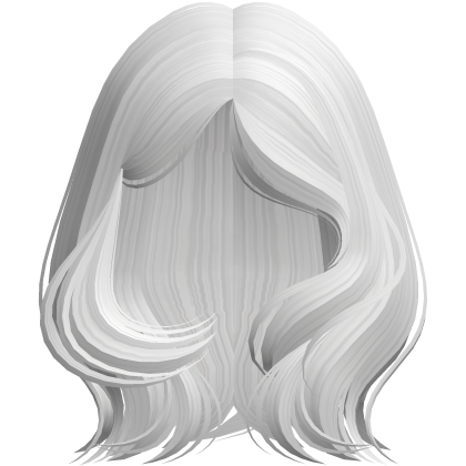Soft White Layered Blowout Swirly Hair Roblox item
