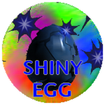 Shiny blue egg