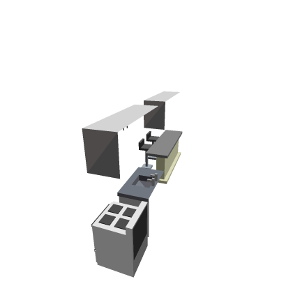 kitchen low poly-Chicken gun