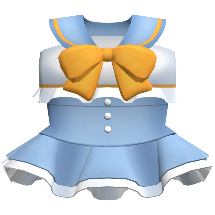 🍰 adorable kawaii school ruffle dress orange