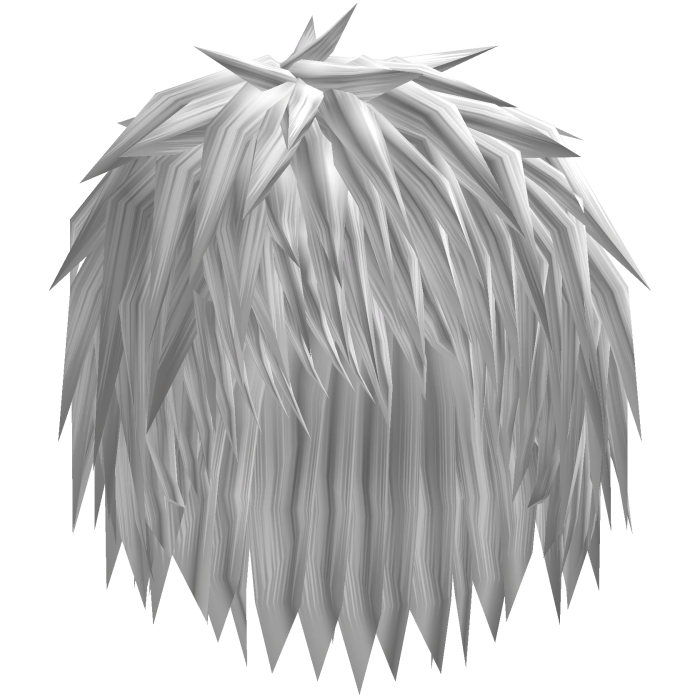 Emo White Hair w/ Short Bangs