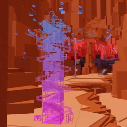 Tower of Angled Scenery Roblox decal