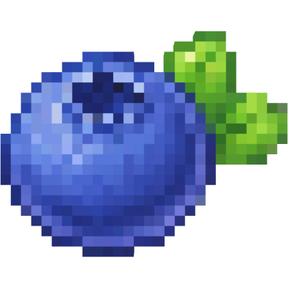 Hair pin - Pixel Cute Blueberry With Leaf Roblox item