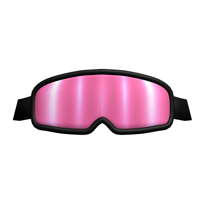 Pink & Black Ski Goggles