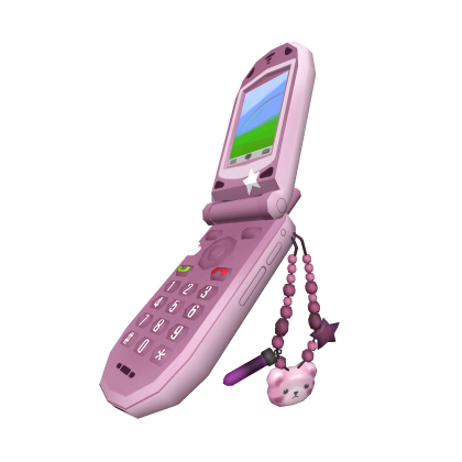 Cute Y2K Flip Phone Pink - Roblox