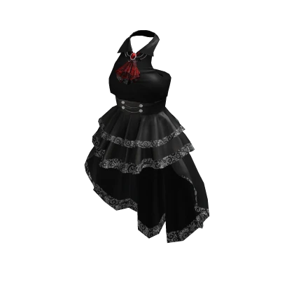 Gothic Dark Mini Dress (Black) | Roblox Item