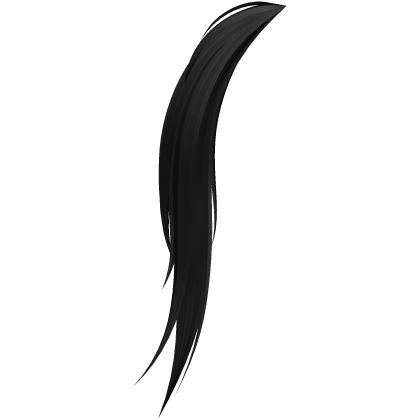 Gyaru Left Side Ponytail Extension (Black) Roblox item