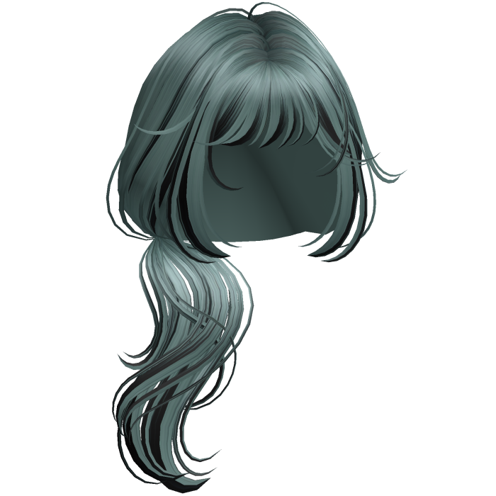 Wispy Wolfcut Side Ponytail Ash Cheetah