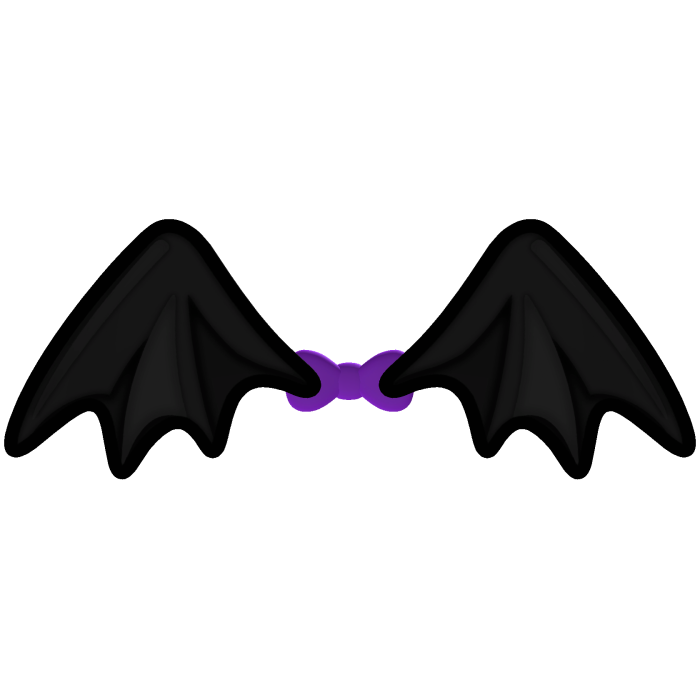 . ‿ ♡BOO! spooky vampire bat cupcake wings