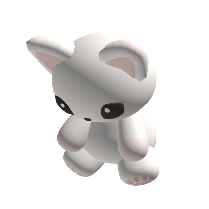 kawaii cutesy holdable white cat plushie