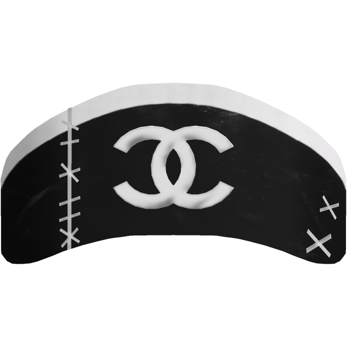 CC stitched nurse hat in black