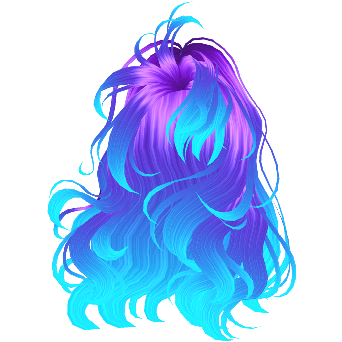 GLOWING Curly Blowout Galaxy Purple