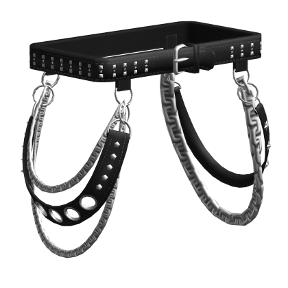 1.0 Waist Straps Suspender Techwear Belt Spike Emo
