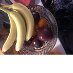 Eating a banana right now