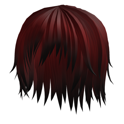 🦞Red Messy Emo Anime Vkei Punk Hair🦞