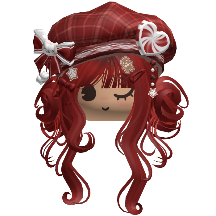 ♡ Christmas Swirly Wispy Buns (Red)